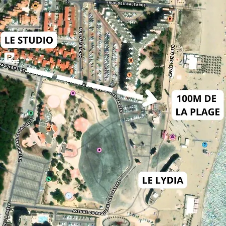 A 100m De La - Terrasse & Parking Prive Le Barcares